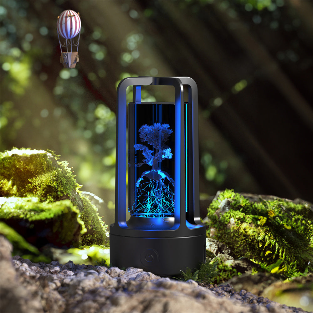 Acrylic Crystal LED Lamp with Bluetooth Speaker – Touch Control Night Light for Bedroom