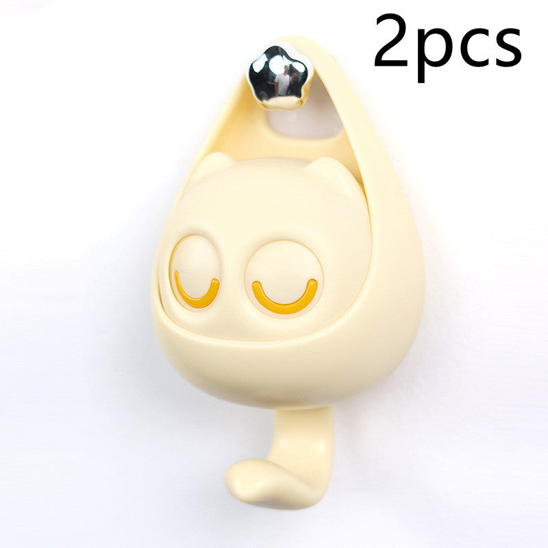 Playful Cat Coat Hook for Keys, Scarves, and Hats