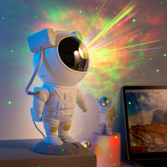 Astronaut LED Night Light – Galaxy Star Projector for Bedroom, Table & Mood Lighting