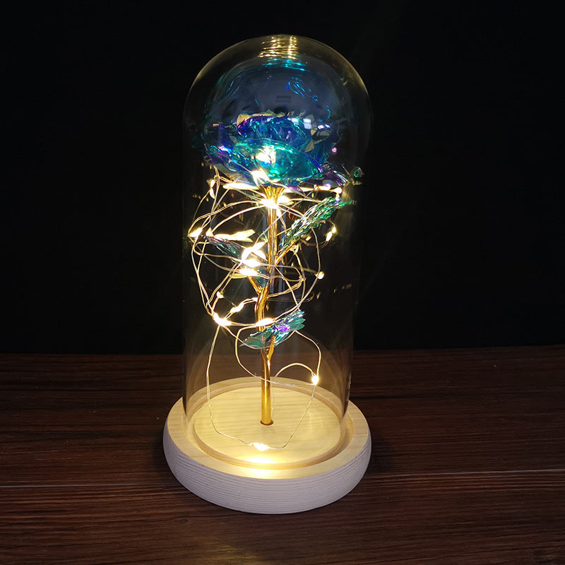 Enchanted Forever Rose LED Glass Dome – Christmas Romantic Holiday Decoration Gift