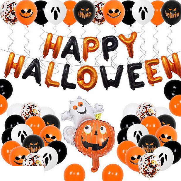 Spooky Halloween Balloon Decor Kit – Latex Balloons Set for Party, Birthday & Event Setup