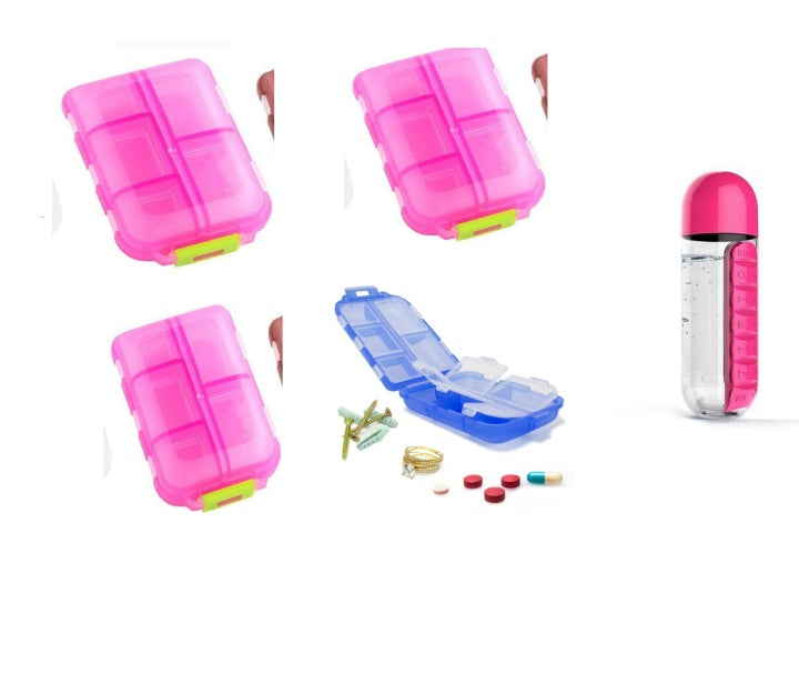 Moisture Proof Pill Organizer – 10 Grid Portable Medicine Box for Travel & Daily Health Use