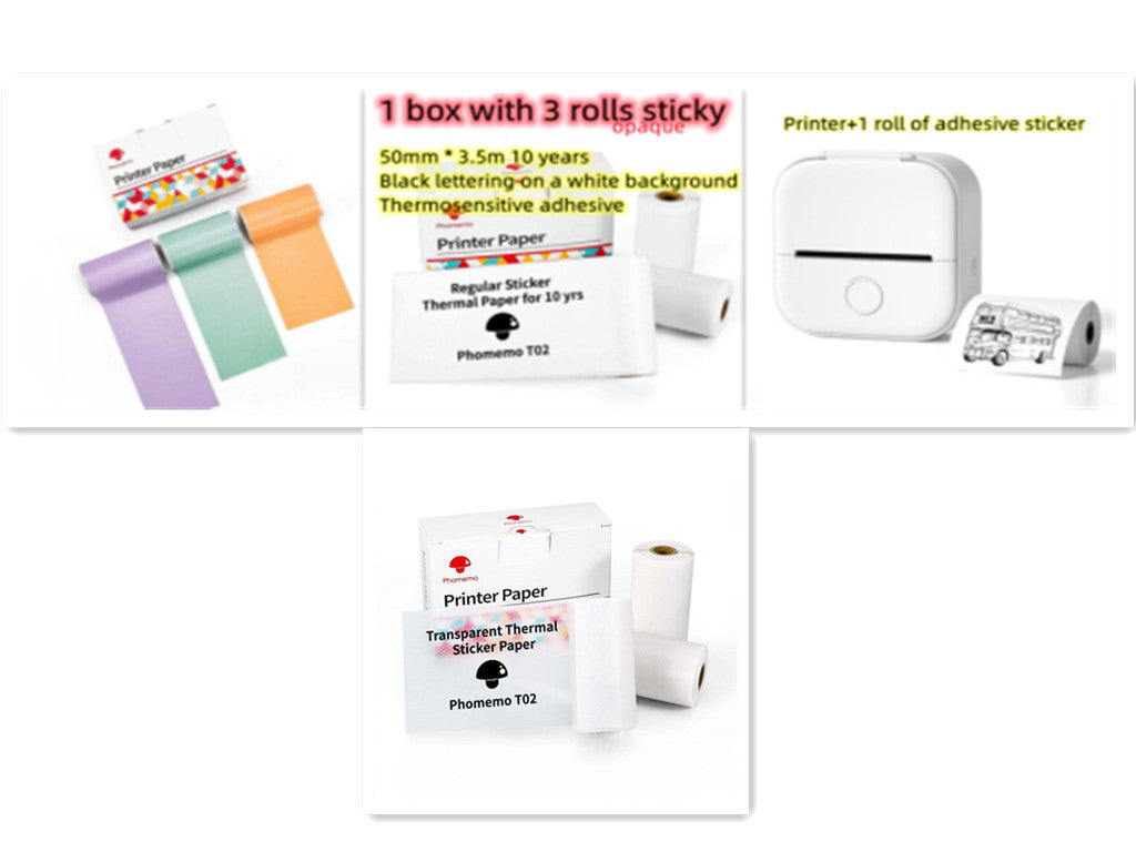 Mini Label & Photo Printer – Easy, Quick, Portable