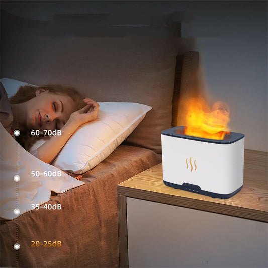 Flame Effect Air Humidifier – Essential Oil Diffuser for Better Sleep & Home Comfort