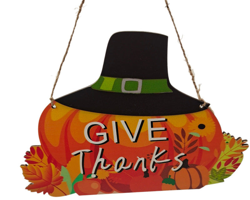 Thanksgiving Dinner Table Decor – Rustic Fall Signs & Harvest Wooden Ornaments