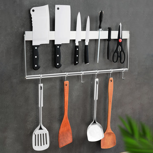 Wall-Mounted Kitchen Knife Rack – Space-Saving Knife Organizer