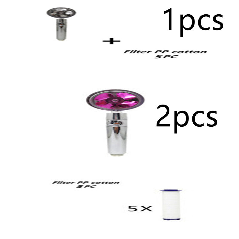 Strong Pressure Shower Head – Turbo Propeller Water Saving Handheld Spray