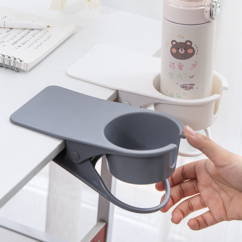 Space Saving Desk Cup Holder Clamp – Spill-Proof Tableside Organizer