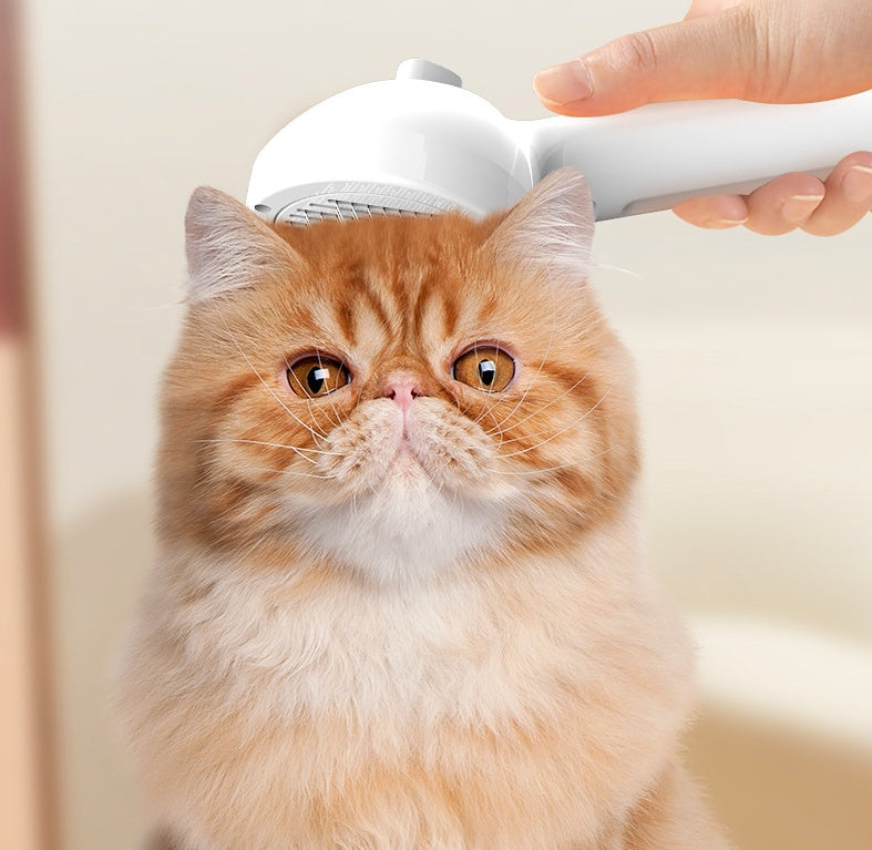 Self Cleaning Pet Grooming Brush with Mist Spray – Dog & Cat Hair Remover Comb