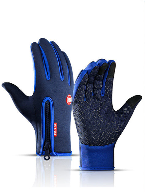Winter Motorcycle Riding Gloves – Waterproof, Windproof, and Fleece-Lined