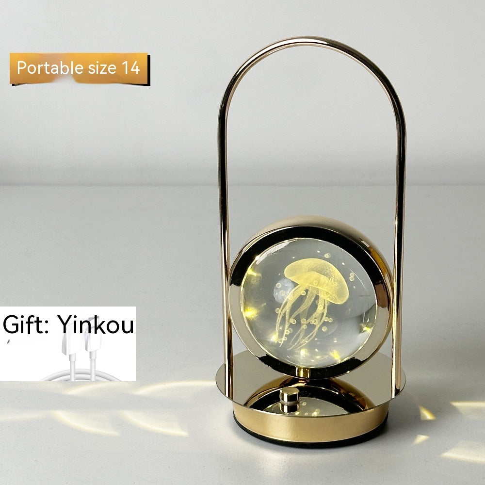 Metal Table Lamp – Portable Ambient Light for Bedroom & Cozy Lighting