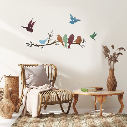 Bird Branch Wall Hanging – Trendy Wall Décor for Bedroom, Living Room, Office