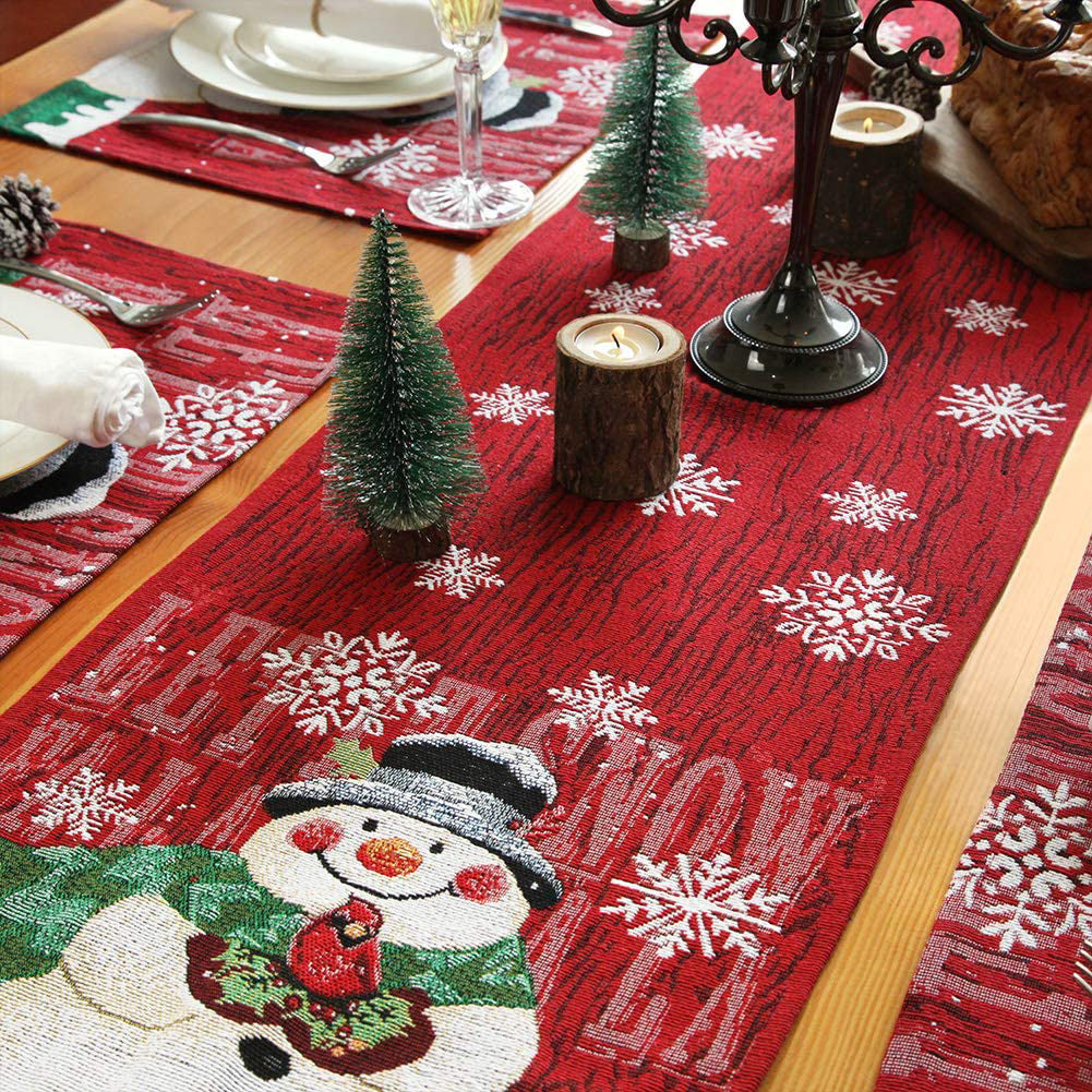 Christmas Dining Tablecloth – Holiday Table Decor for Home & Parties