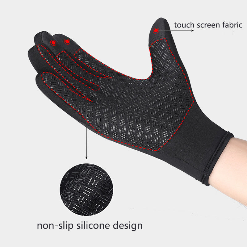 Winter Motorcycle Riding Gloves – Waterproof, Windproof, and Fleece-Lined
