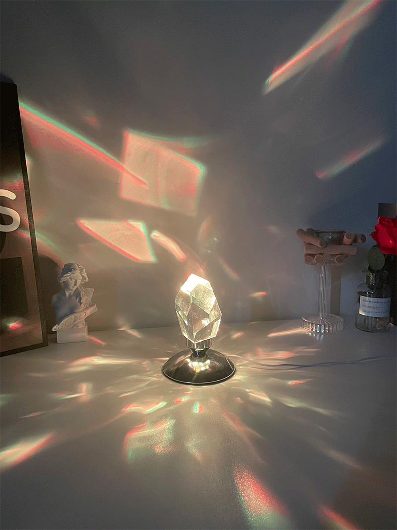 LED Crystal Night Light RGB – Remote Control Romantic Bedside Lamp for Bedroom Décor