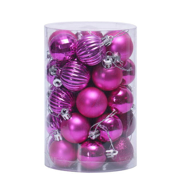 34pcs Christmas Ball Ornaments Set 4cm – Shatterproof Xmas Tree Decorations