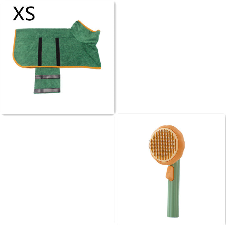 Pet Grooming Comb – Steel Wire Hair Removal Brush for Cats & Dogs