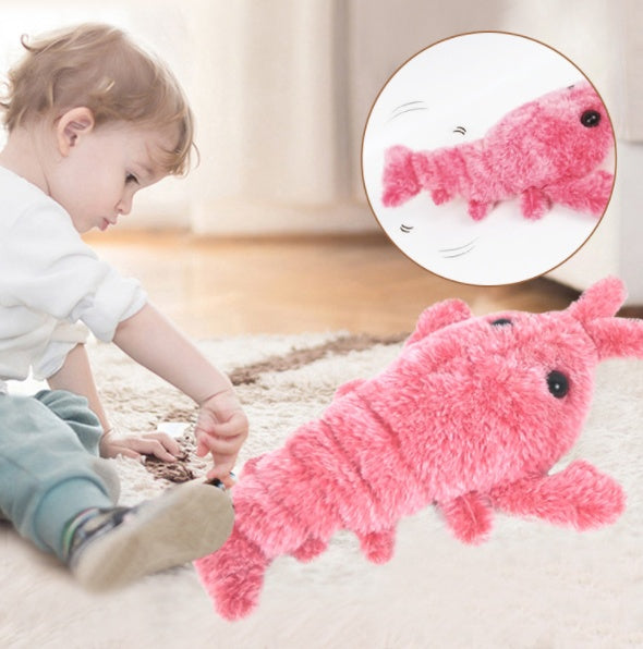 Electric Flopping Shrimp Cat Toy – USB Rechargeable Smart Interactive Toy for Indoor Cats & Kittens