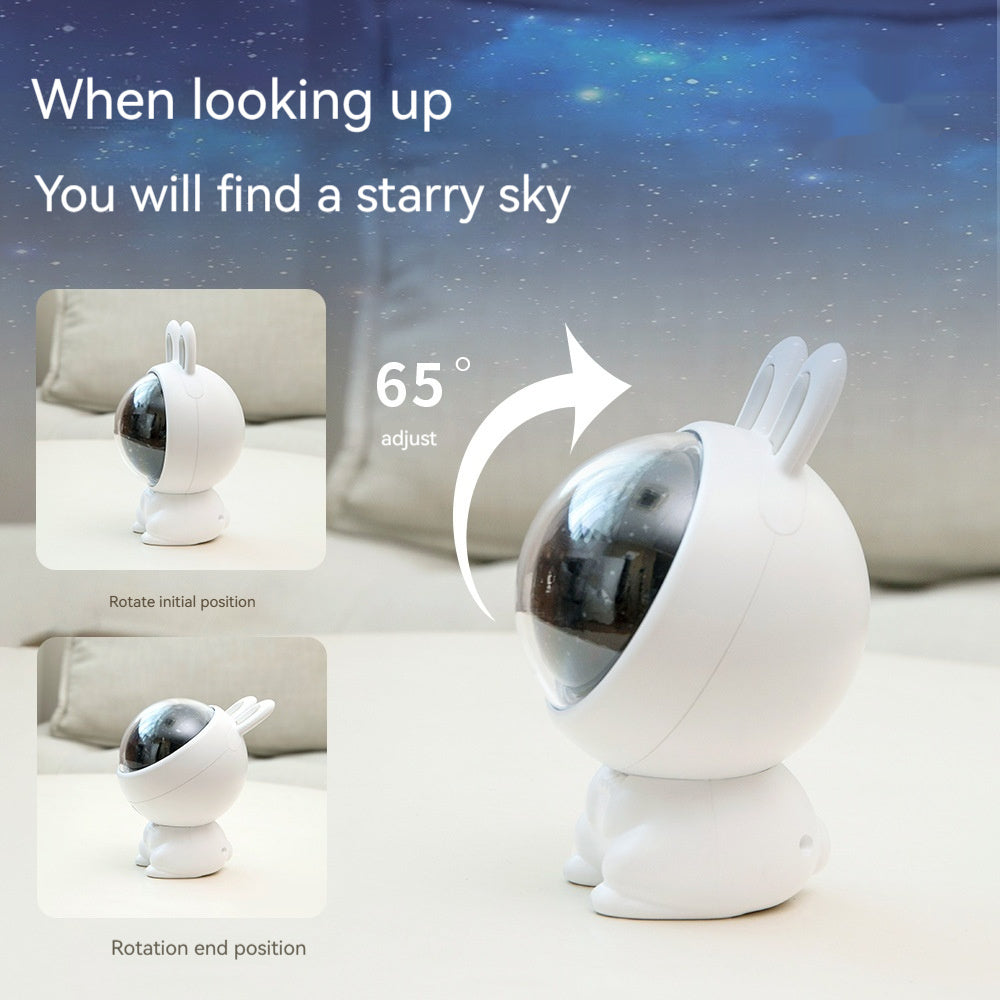 LED Rabbit Star Projector | Children’s Night Light & Room Decoration