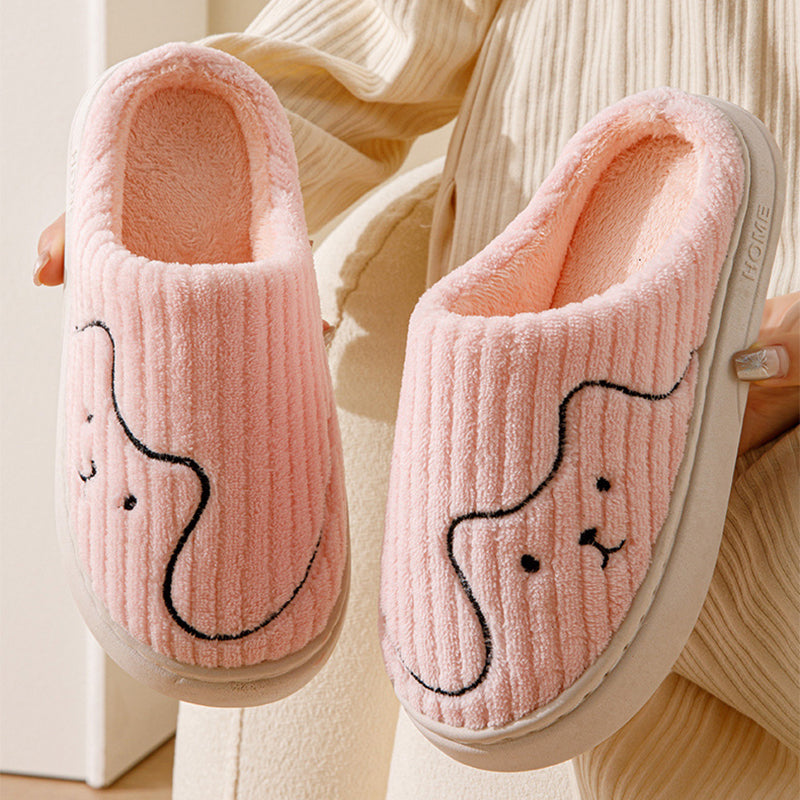 Plush Cat House Slippers – Non-Slip Indoor Footwear