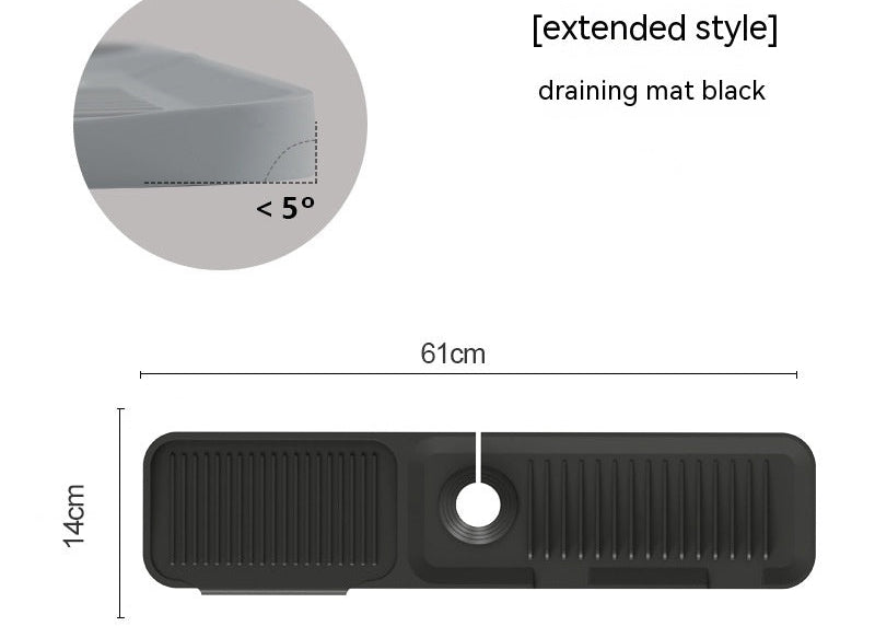 Silicone Faucet Mat – Anti-Splash Sink Drip Catcher for Kitchen Countertops