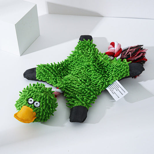 Engaging Plush Dog Toy – Duck Design for Chewing, Fetching, & Play