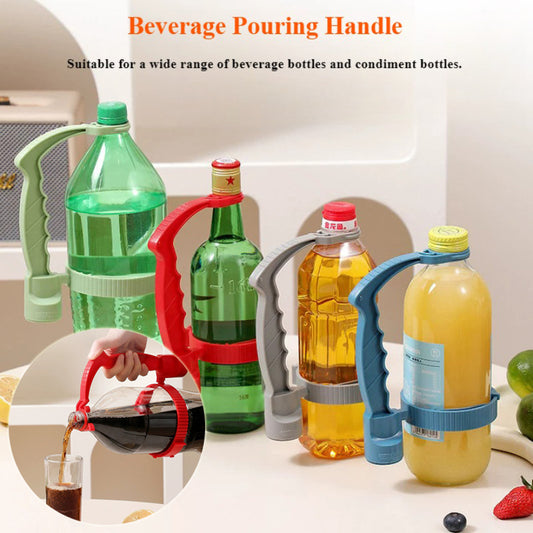 Smart Kitchen Bottle Handle Organizer – Adjustable Pouring Grip for Oil & Beverage Use