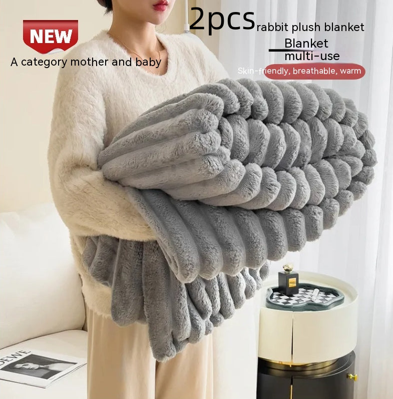 Warm Plush Blanket – Luxury Faux Fur Throw for Cozy Sleep, Sofa & Home Decor