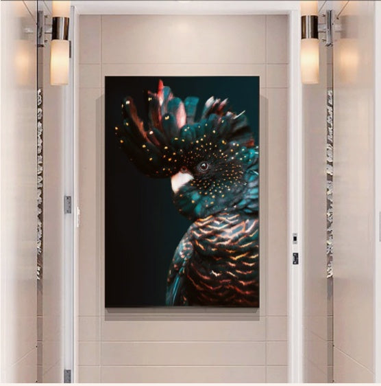 Animal Print Canvas Painting – Wall Art for Living Room Decor