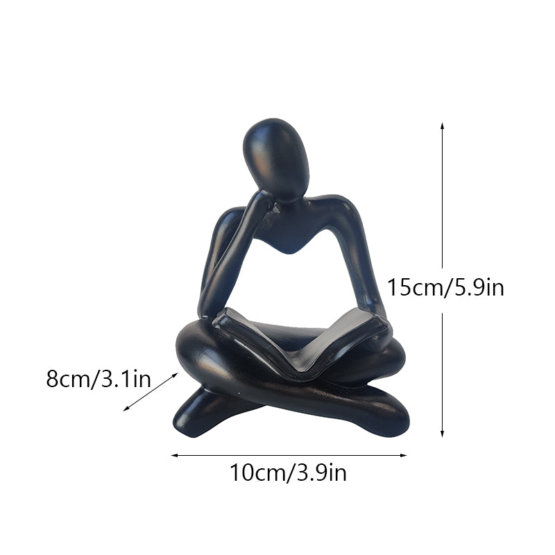 Abstract Nordic Resin Sculpture – Elegant Home & Office Desk Decor Figurine
