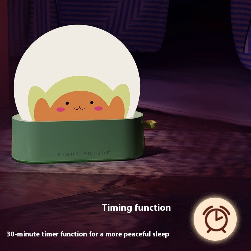 Kawaii Bread Night Light – Timer Bedside Lamp for Kids | Cute Bedroom Decor