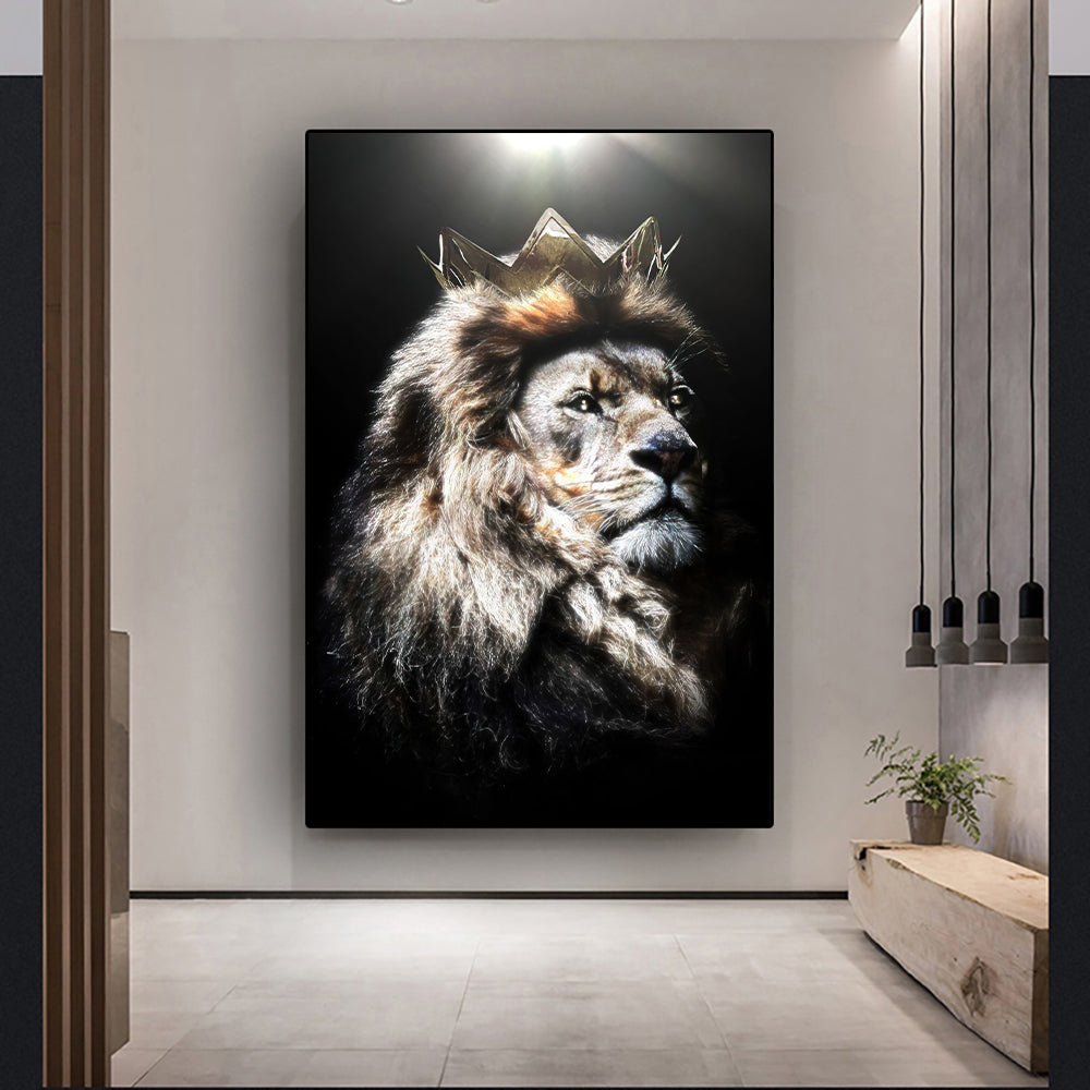 Modern Black Wildlife Poster – Canvas Wall Decor for Home & Bedroom