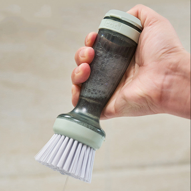 Pot & Dish Scrub Brush – Soap Dispenser Cleaning Tool for Kitchen