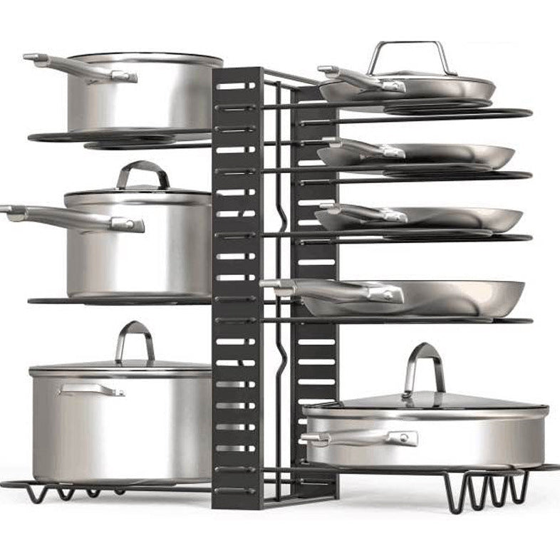8 Tier Kitchen Storage Rack – Dish Drying Organizer for Sink & Countertop Use