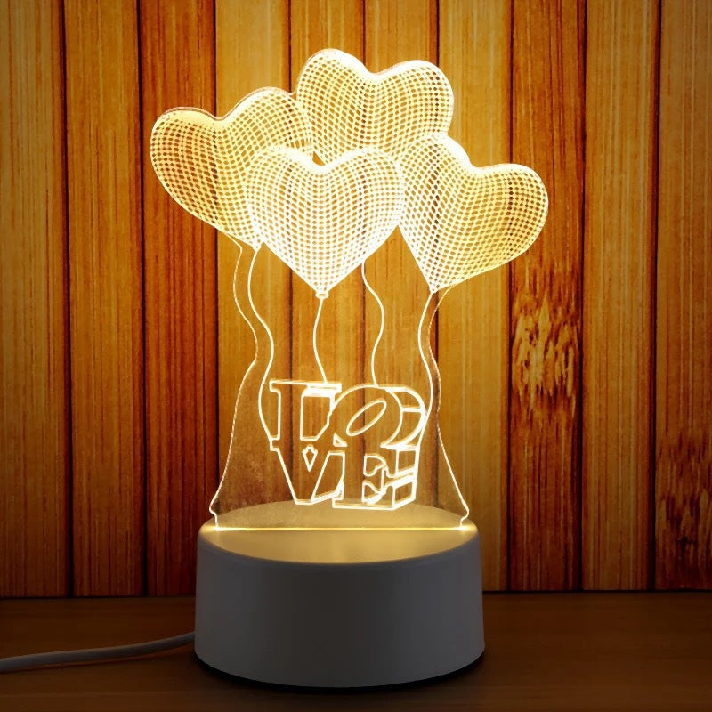 Creative Bedroom Night Light LED – Bedside Lamp for Relaxing Sleep & Home Decor