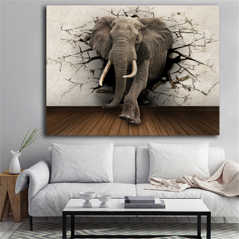 Unique Elephant Canvas – Modern Home Décor & Wall Art Accent