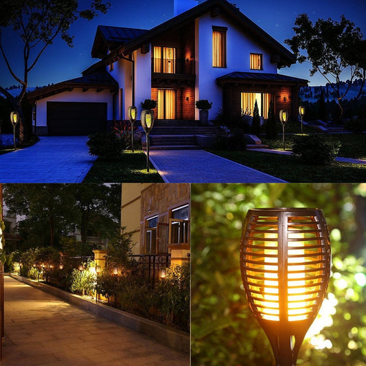 Realistic Solar Flame Garden Lamp – Waterproof LED Torch Light for Outdoor Ambiance