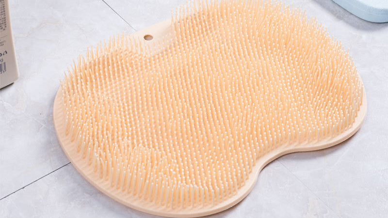 Shower Foot Scrubber & Massager – Non-Slip Silicone Bath Brush for Smooth Skin