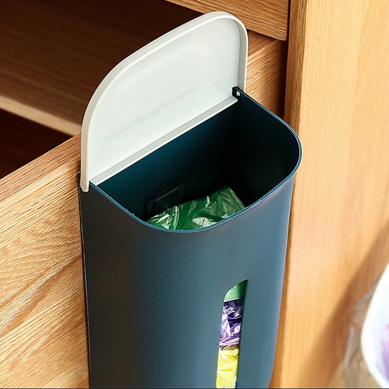 Wall Mounted Removable Kitchen Organizer Box – Plastic Bag Storage Solution