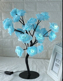 Romantic LED Rose Tree Light – Aesthetic Bedside Table Lamp for Cozy Bedroom Decor