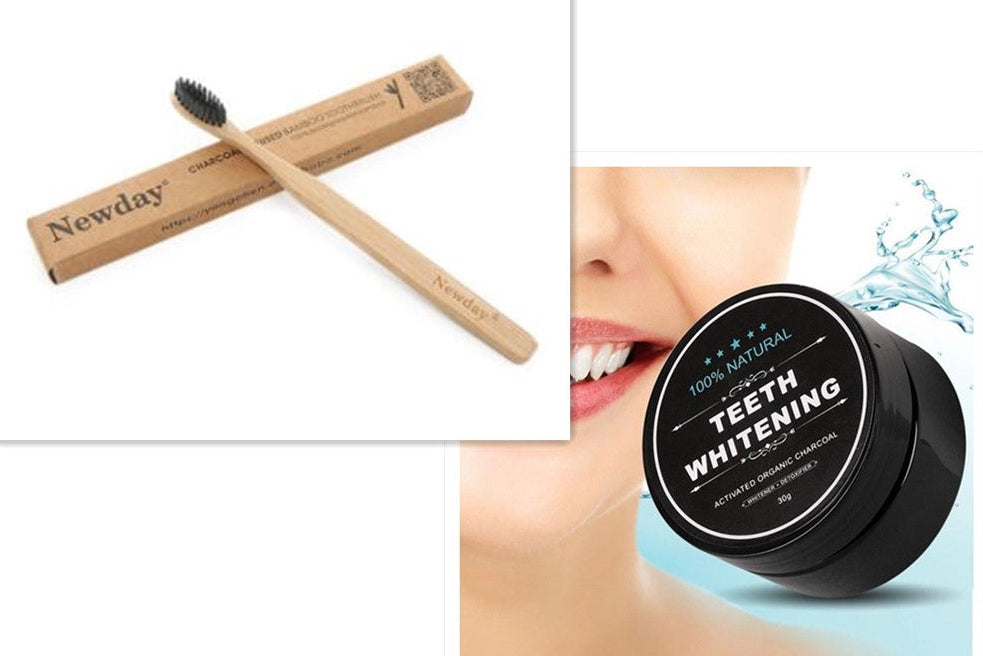 Organic Charcoal Teeth Whitening Powder | Natural Stain Removal & Oral Care