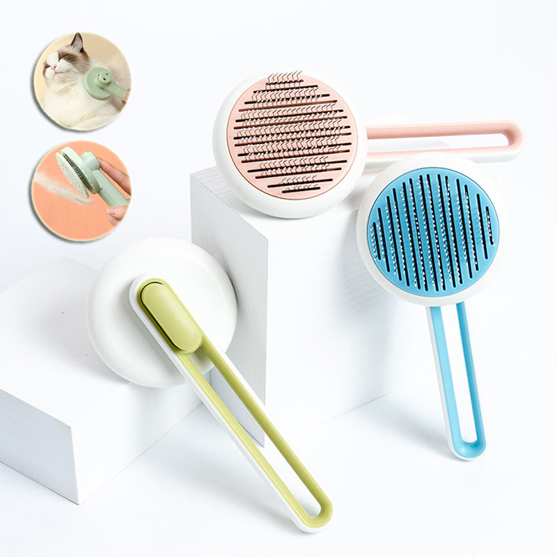 Pet Deshedding Brush – Hair Remover & Massage Comb for Dogs & Cats