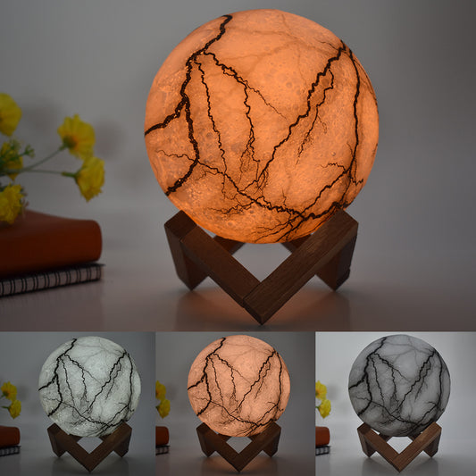 Moon Light LED Night Lamp 3D – Painted Lunar Ambient Light for Bedroom & Cozy Home Decor