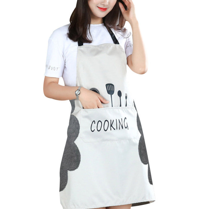Waterproof Kitchen Apron for Cooking – Adjustable Chef Apron