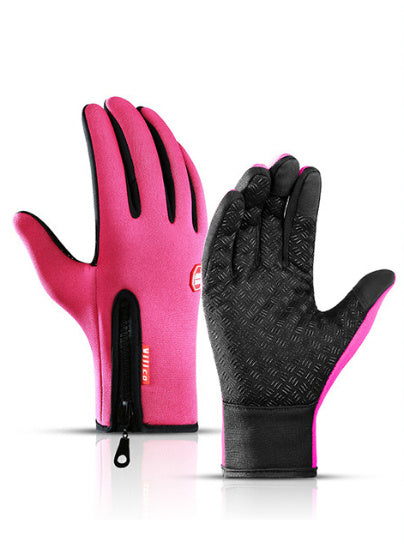 Winter Motorcycle Riding Gloves – Waterproof, Windproof, and Fleece-Lined