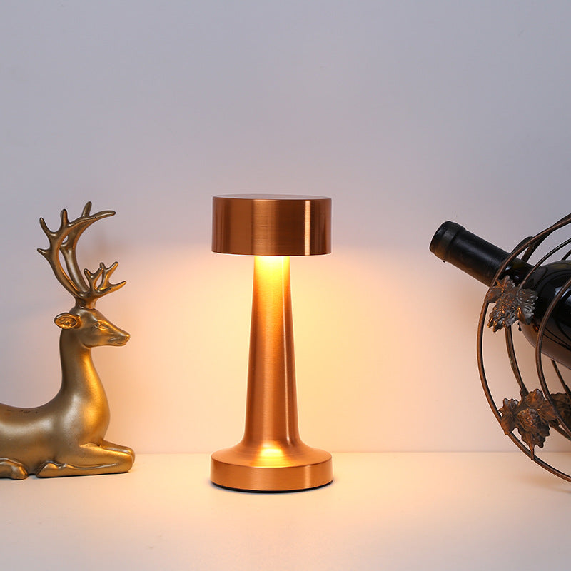 Vintage Industrial Table Lamp – LED Ambient Night Light for Bedroom, bar & Cozy Spaces