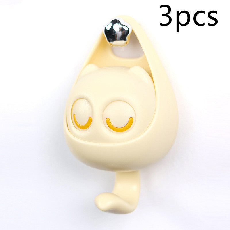Playful Cat Coat Hook for Keys, Scarves, and Hats