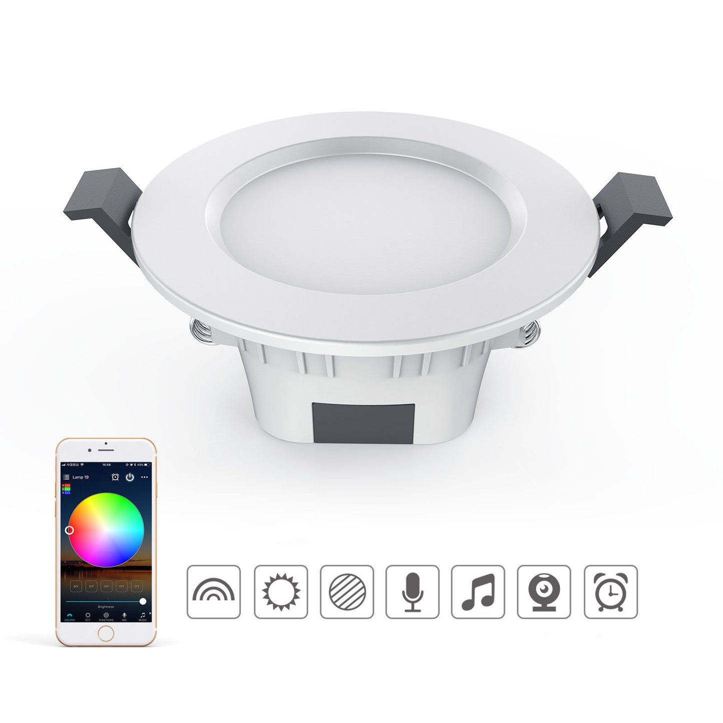 Smart Bluetooth Ceiling Light – LED Indoor Lighting with App Control