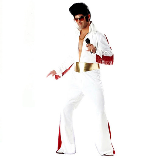Elvis Presley Costume – Men’s Rock Star Jumpsuit for Halloween