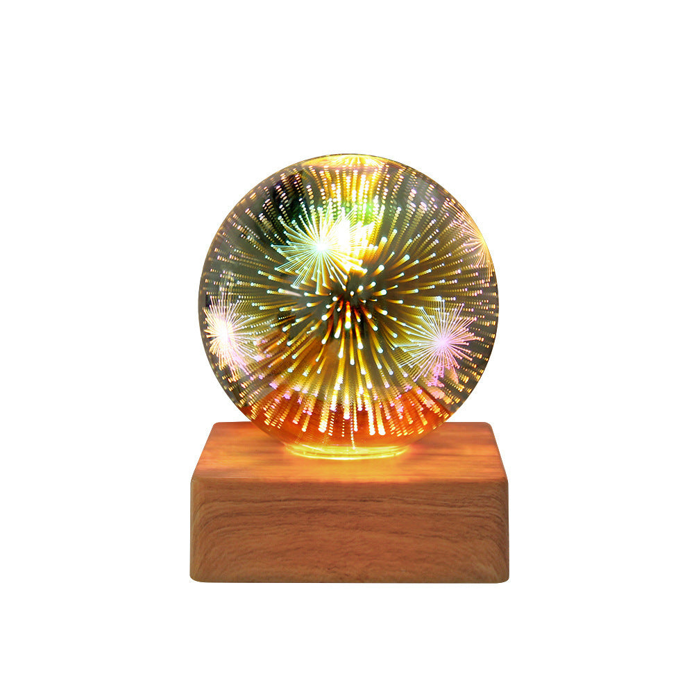USB Crystal Ball Night Light – Magical LED Home Decor